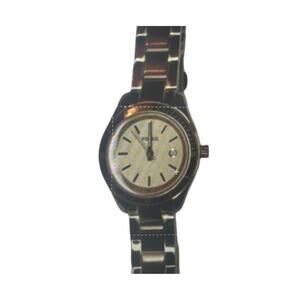 Vintage 1990s Fossil Rose Tone Quartz Bracelet Watch Ladies Wristwatch